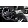 Hand Stitched Anti-Slip Suede Leather Steering Wheel Cover For Porsche Taycan Boxste Panamera Macan Cayenne 718 911 9YA 971