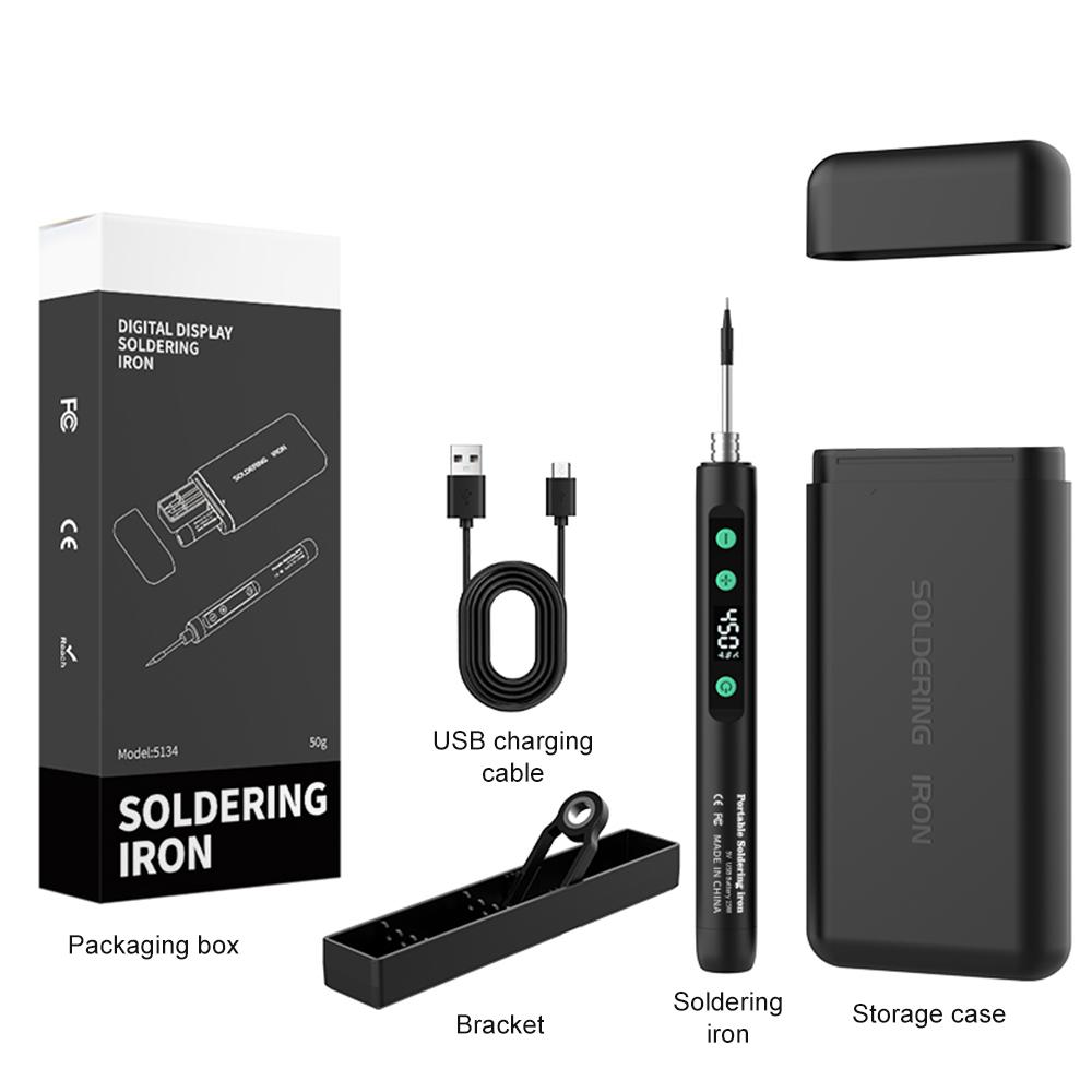 Умный USB-паяльник с регулируемой температурой, интерфейс Type-C, беспроводной, мини-паяльник