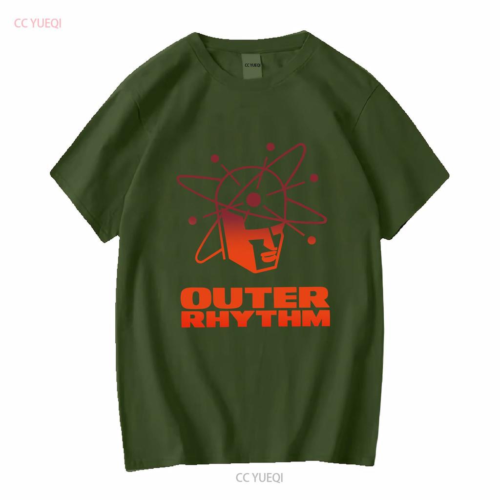 Outer Rhythm T Shirt Dj Club Techno Dance Music Old School House Record Label Vintage Washed Stylish Slightly Breathable