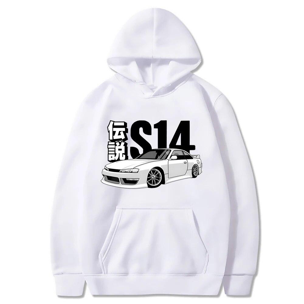 Anime Initial D Printed Hoodie Men Women Casual Fashion Hooded Shirt Long Sleeves Pullover Sweatshirts Oversized Unisex Clothing