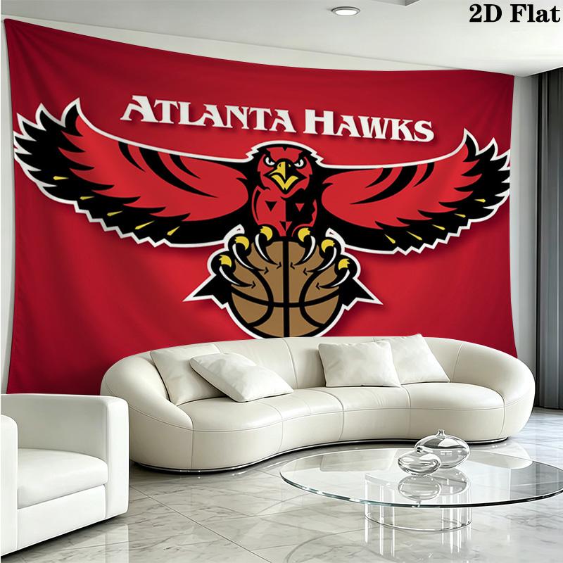 Atlanta Hawks Pattern Home Decor Tapestry, Wall Hanging, Decorative RV Wall Cloth.MGT0918286