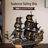 Гладкое плавание Модель пиратского корабля Украшение для дома или офиса