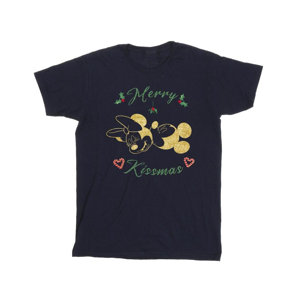 Disney Mens Mickey Mouse Merry Kissmas T-Shirt