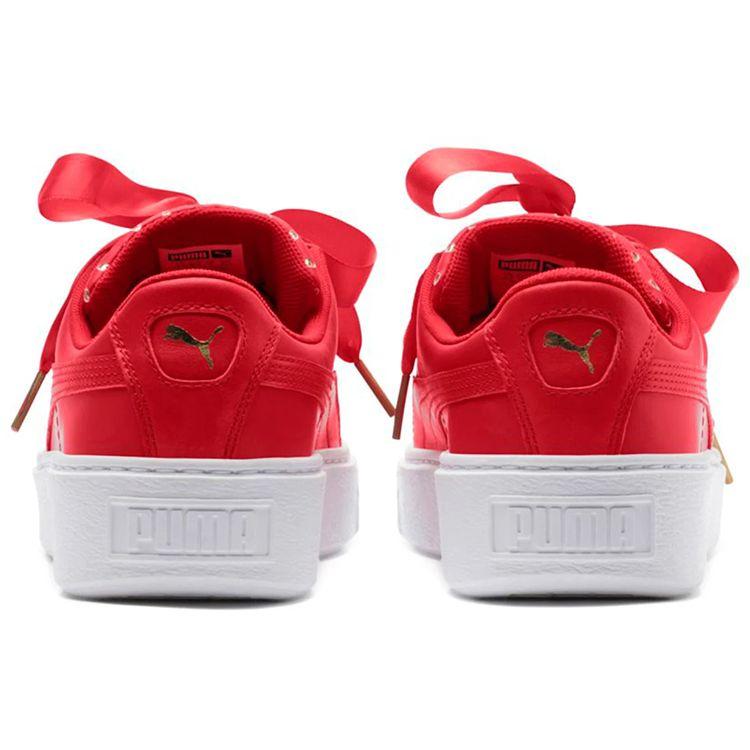 Puma Платформа Искусственная кожа Поцелуй Ath Lux Низкие кроссовки Женские кроссовки Красный 366704-03