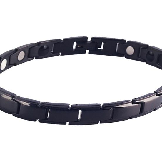 Blood Pressure Control Wristband Germanium Negative Ion Emission Blue Titanium Therapy for Stress Relief And Blood Pressure Management Body