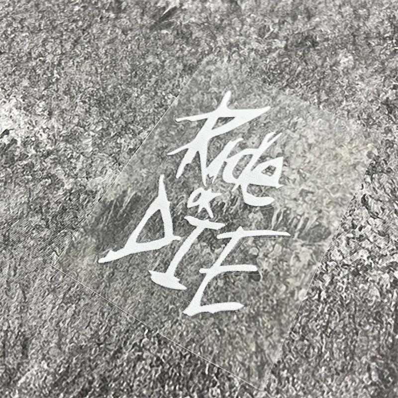 1 шт. Наклейка на мотоцикл 'Ride or Die', водостойкая, для самостоятельного нанесения, на бак, шлем, раму дорожного велосипеда, руль, виниловая декаль