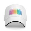 Colorful Neurodivergent Rainbow Design Unisex Caps Outdoor Trucker Baseball Cap Snapback Breathable Hat Polychromatic Hats
