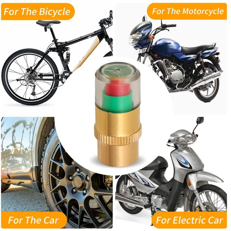 Car Tire Pressure Monitor Sensors Tire Air Alert Cap Cars Trucks Air Pressure Gauge Alert Monitoring Tire Valve Accessories