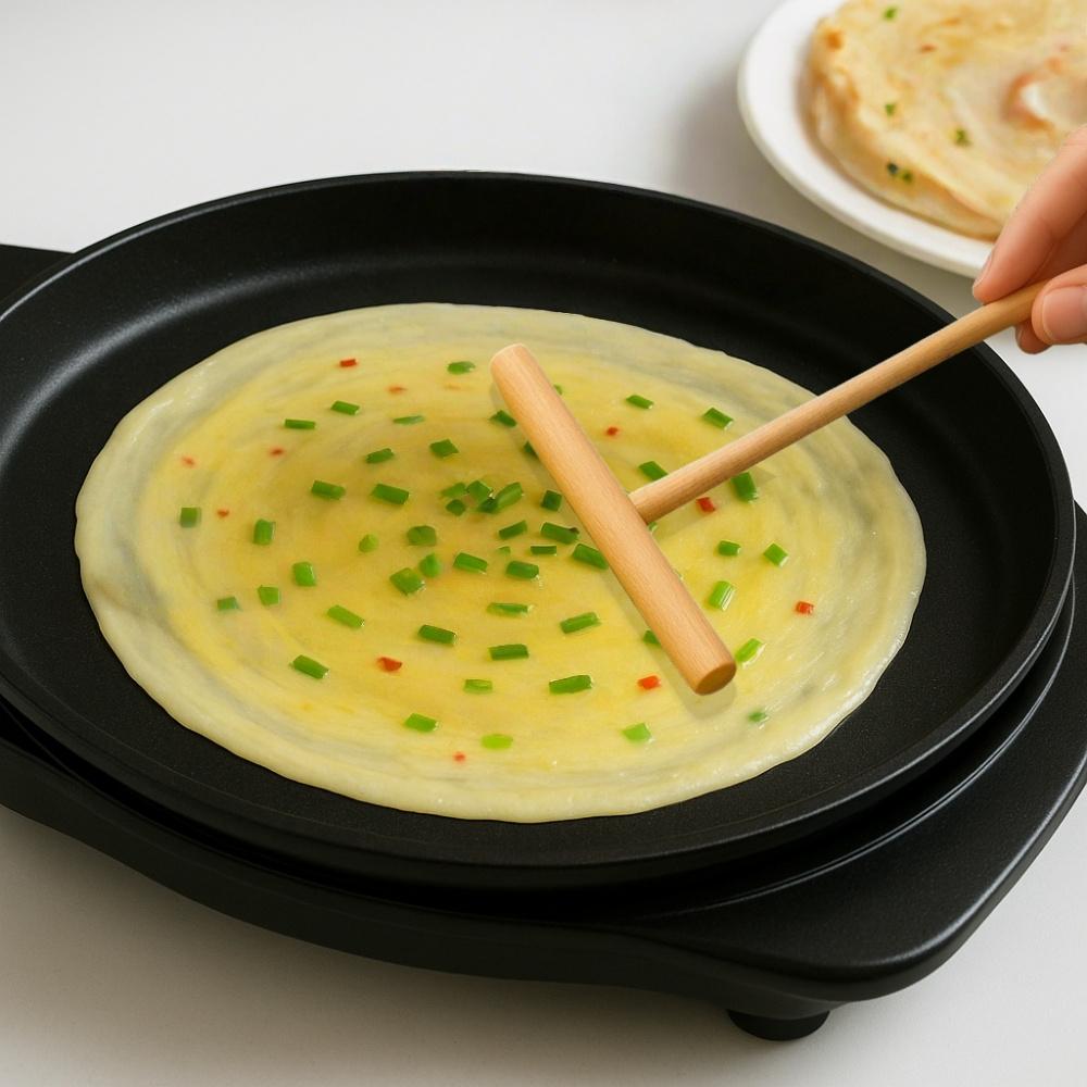 Т-образный практичный деревянный разделитель для блинов, лопатка для блинов, тортилья, намазывание теста, кухонная утварь, инструменты для пирогов, специальные принадлежности