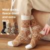 Men's Autumn and Winter Style Giant Thick Velvet Warm Retro Antibacterial Deodorant Wool Tube Pile Socks