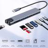 Многопортовые USB C док-станции с 4K HDMI, быстрой зарядкой, гигабитным Ethernet для ноутбуков, ПК и других устройств