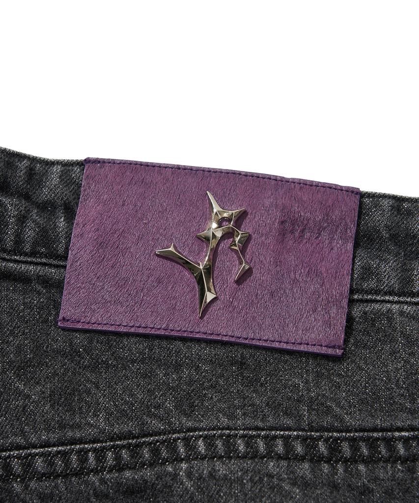 LIBERE Denim Biker Baggy Pants / Black