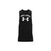 Large Logo Print Loose Breathable Training Tank Men Tops Black 1365205-001