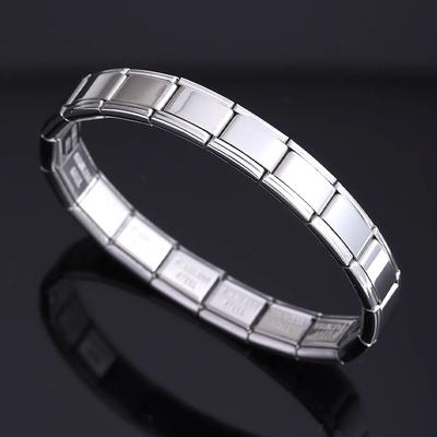 Новый итальянский браслет с подвесками для женщин и девочек, модные высококачественные матовые подвески, браслет из нержавеющей стали, изготовление ювелирных изделий своими руками