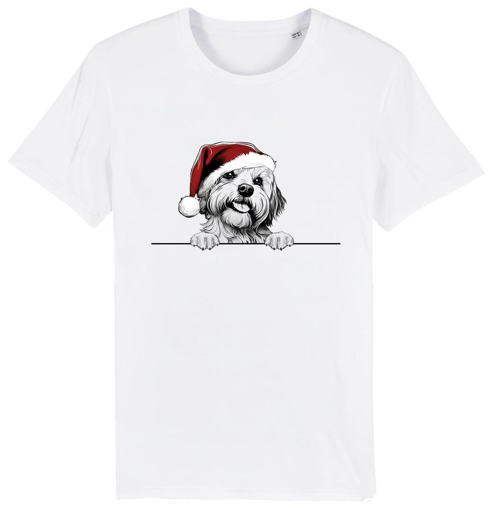 LHASA APSO Christmas Dog T-Shirt Mens Womens Kids Dogs Gift Organic Cotton Xmas