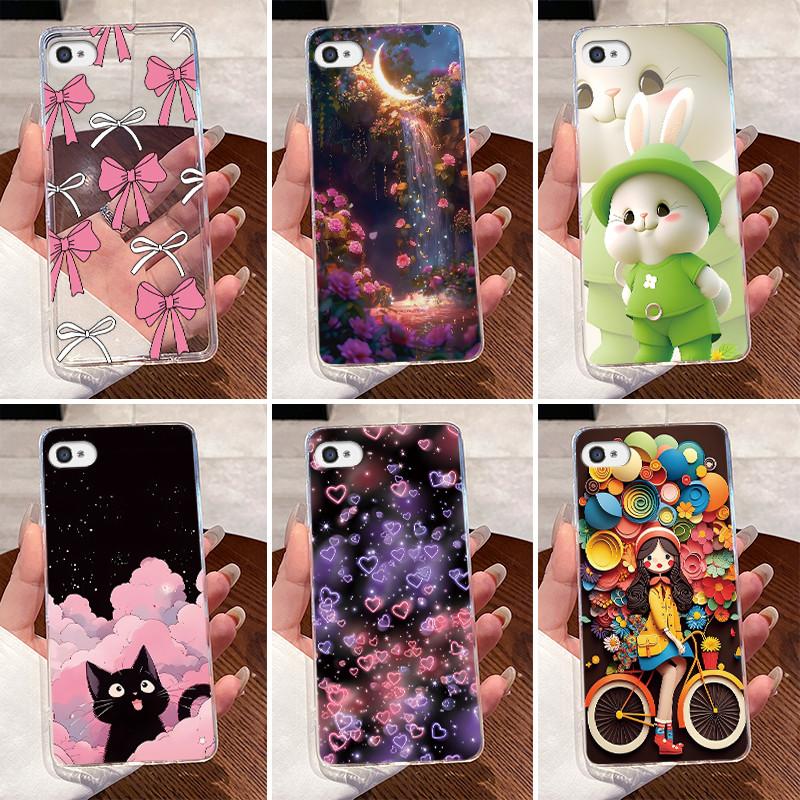 Чехол для iPhone 4/4s/5/5s Прозрачный Роскошный Милый Сердце Любви Кролик Забавный Мягкий Силиконовый Чехол из ТПУ для iPhone 4 4s 5 5s Задняя Крышка