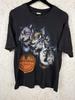 90s Vintage Guinness Beer Wolf Pack Sun Faded T-Shirt Retro Black Size ~M Unisex T-Shirt