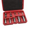 10Pcs XZN Tampered Triple Square Spline Bit Socket Set 3/8" 1/4" 1/2" Drive 12 Point MM Socket Set Tamper Proof Tool Kit