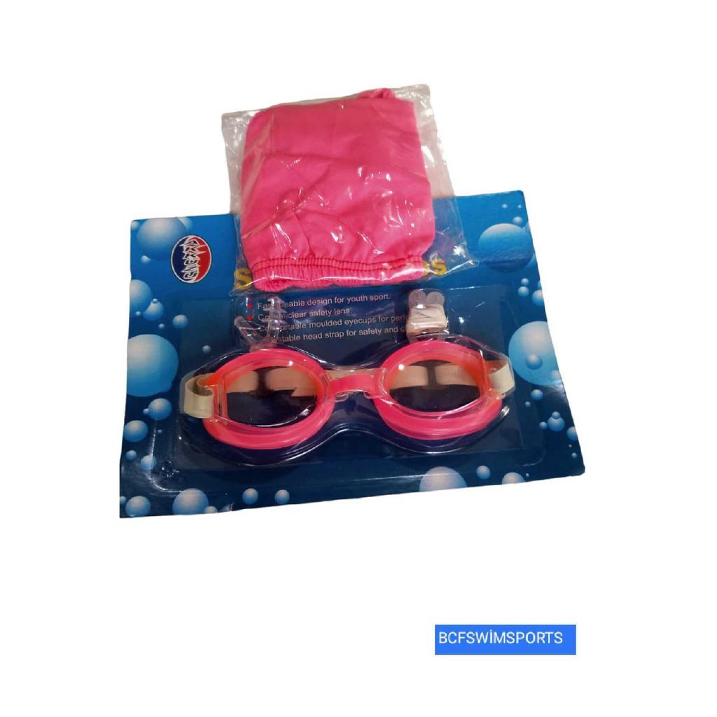 Детские очки для плавания, комплект с капюшоном, очки для бассейна, шапочка для бассейна, морская шапка, комплект морских очков