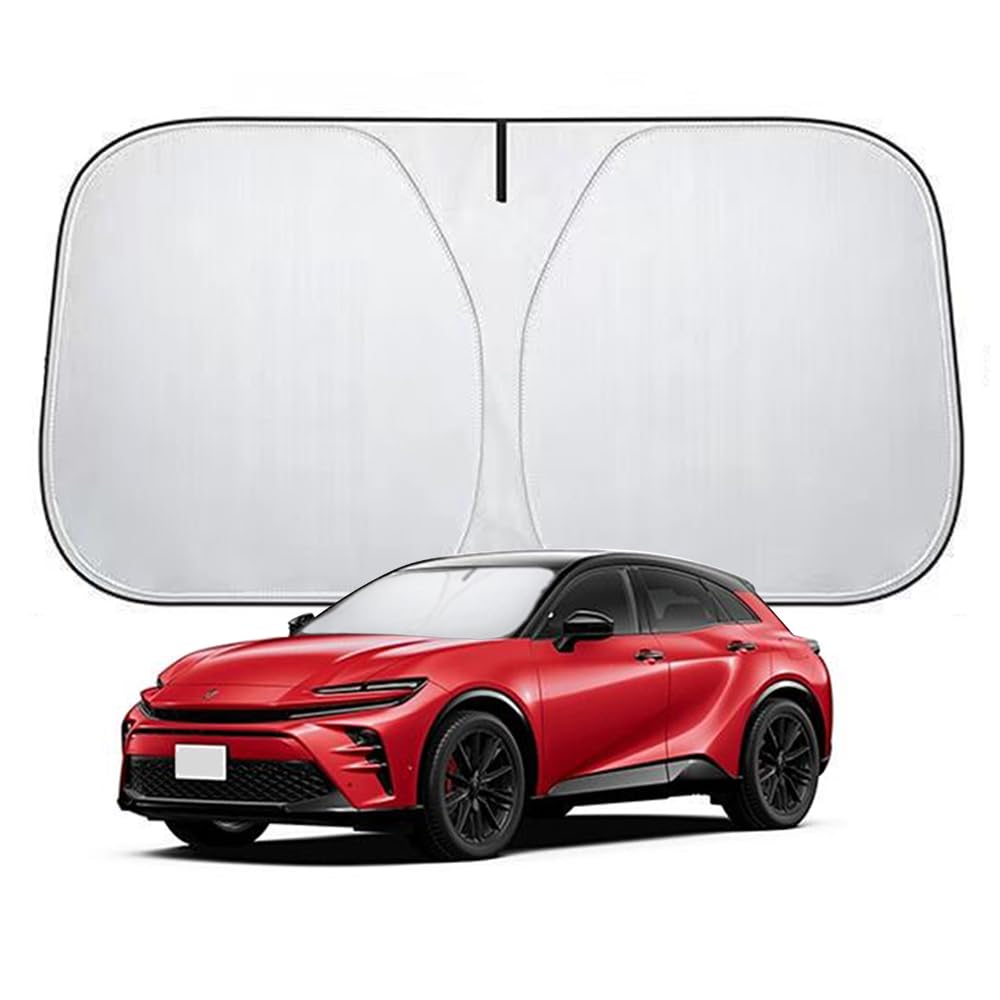 Toyota Crown Sport Windshield Compatible with Toyota Crown Series 2023 High Heat UV Light and Car Interior with Storage Bag Sunshade,