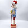Летний Санта-Щелкунчик Традиционный гавайский тематический пляжный Санта-Щелкунчик Фигурка День на пляже Рождественский декор из деревянного Щелкунчика