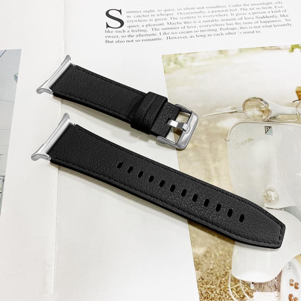 For Samsung Galaxy Watch Ultra 47mm Wrist Strap Genuine Cow Leather Smartwatch Band