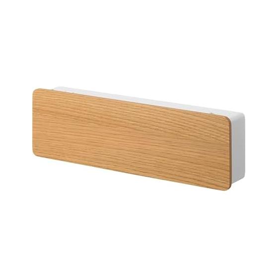 Yamazaki Jitsugyo Magnetic Key Hook Long Natural W33 x D6 x H11cm RIN Key Entrance Storage Floating Storage Easy Installation 10607