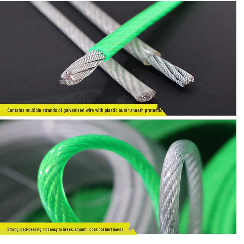 Guanshi Galvanized Plastic Coated Steel Wire Rope
