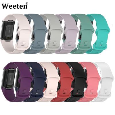 Силиконовый ремешок для часов, сменный ремешок для Fitbit Charge 5, спортивный ремешок, сменный ремешок для умных часов, аксессуары
