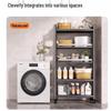 BieYing Upgraded Carbon Steel Pull-out Kitchen Storage Rack