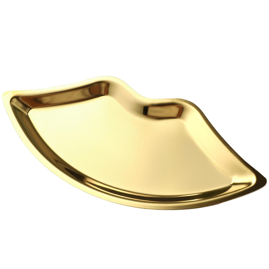 Серьги Браслет Ожерелье Подставка для украшений из нержавеющей стали Подставка для дисплея Поднос в форме губ Хранение из нержавеющей стали Ювелирные изделия