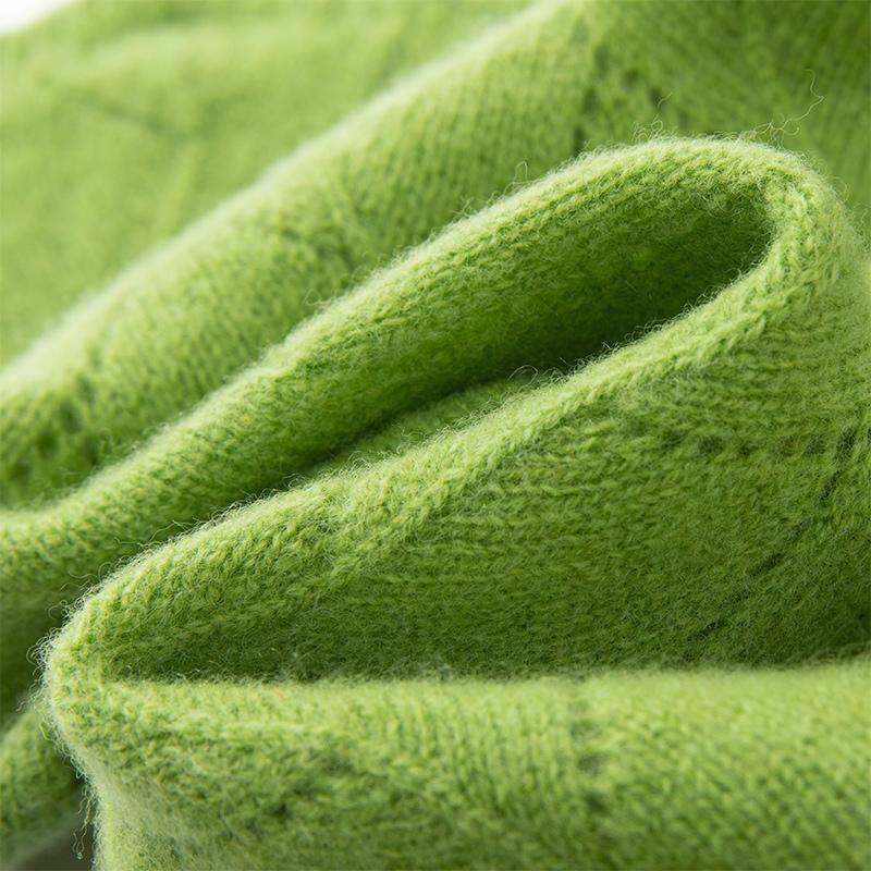 Women's Cashmere Neck Cover Qinghe Cashmere 30% Cashmere 70% Wool Women's Autumn and Winter Cashmere Scarf Soft and Warm