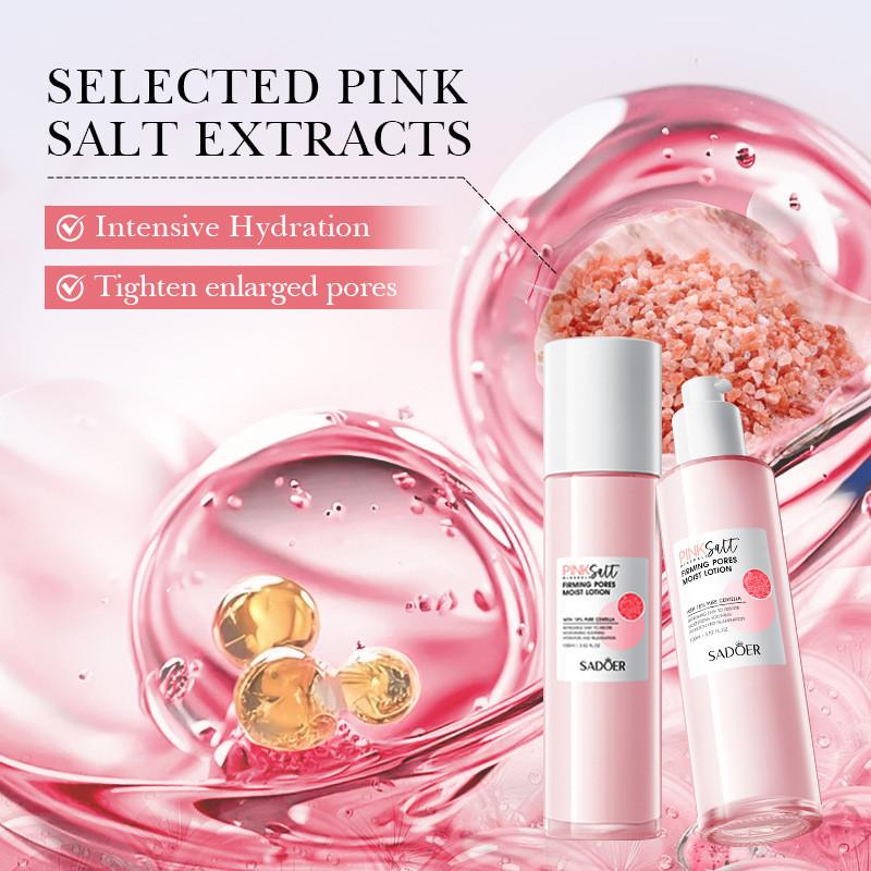 Увлажняющий лосьон Sadoer с гималайской розовой солью для всех типов кожи с увлажняющей формулой