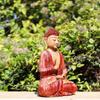 Buddha Statue Hand Carved Wood Teaching Pose 30cm