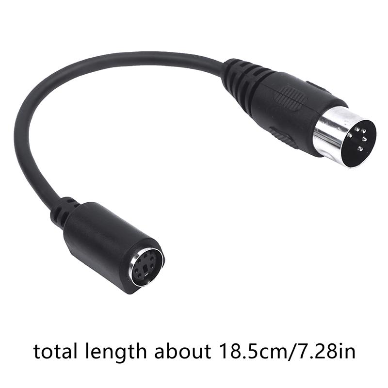 Кабель MD 6-контактный female на Din 5-контактный male Кабель передачи данных для клавиатуры и мыши PS/2