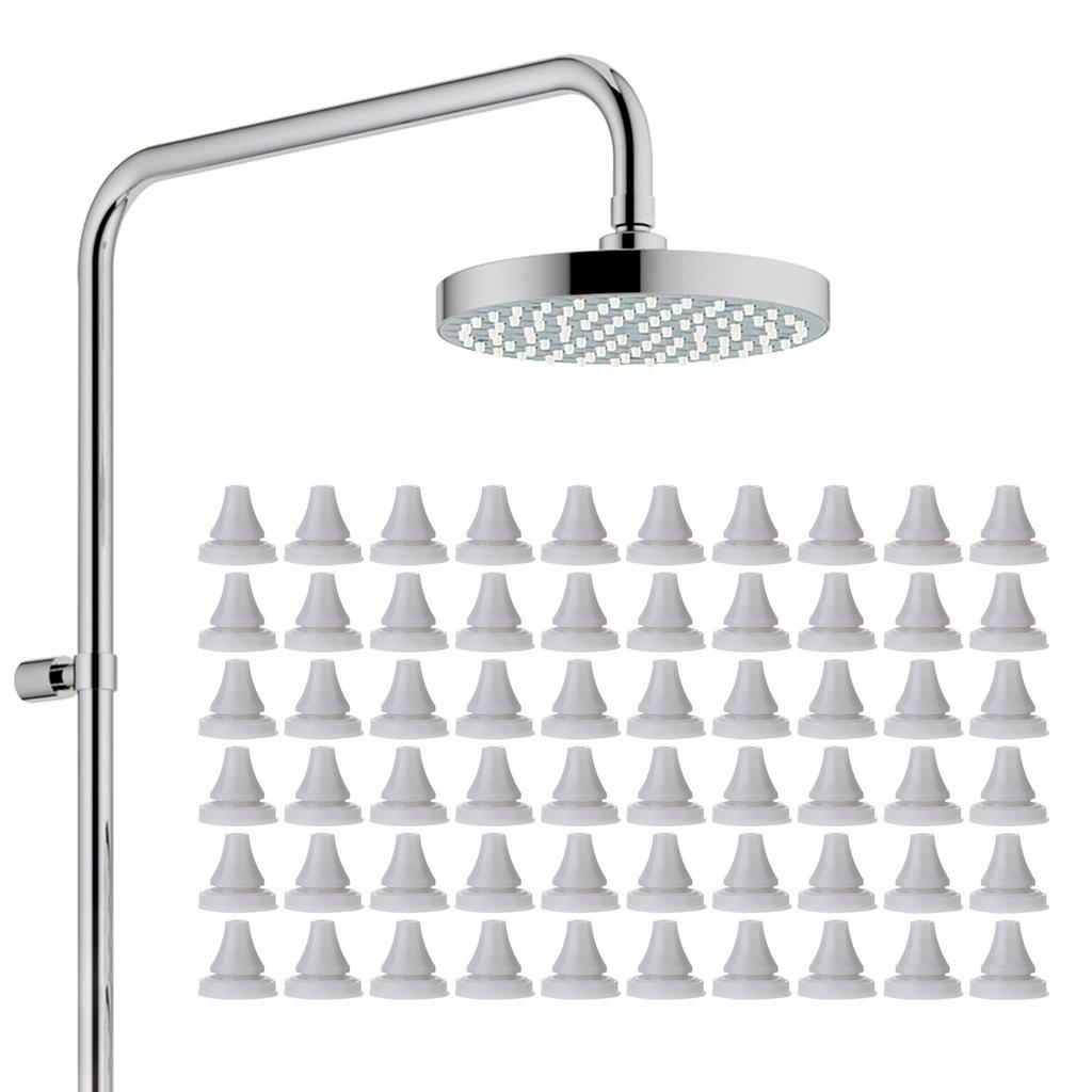 50 шт. сменные насадки для душа силиконовые сменные насадки для душа с отверстием для распыления, круглый наконечник, прочный