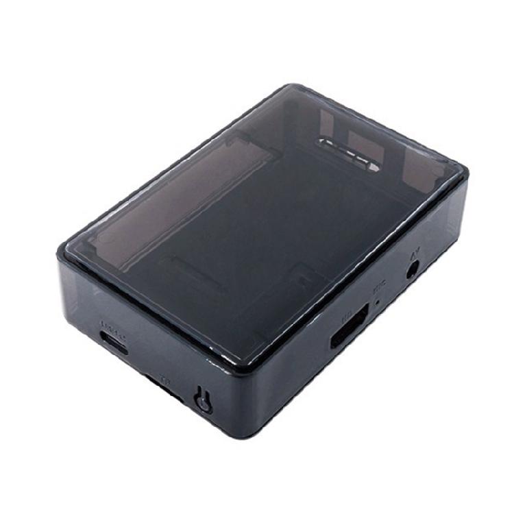 Durable ABS Cover Case for Orange Pi 3 LTS Protector Enclosure Transparent Black