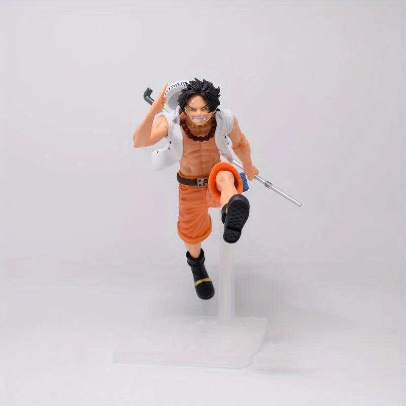 17cm Anime One Piece Figure Luffy Ace Sabo Three Brothers Running Posture Statue Model PVC Desktop Action Figure Toy Gifts