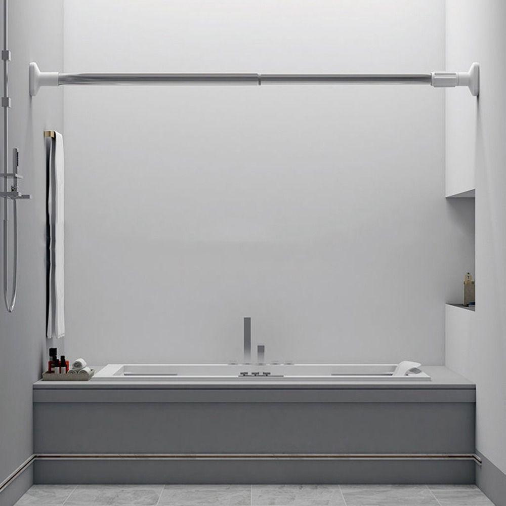 Stainless Steel Shower Curtain Poles Punch-free Clothes Hanging Rod  Balcony