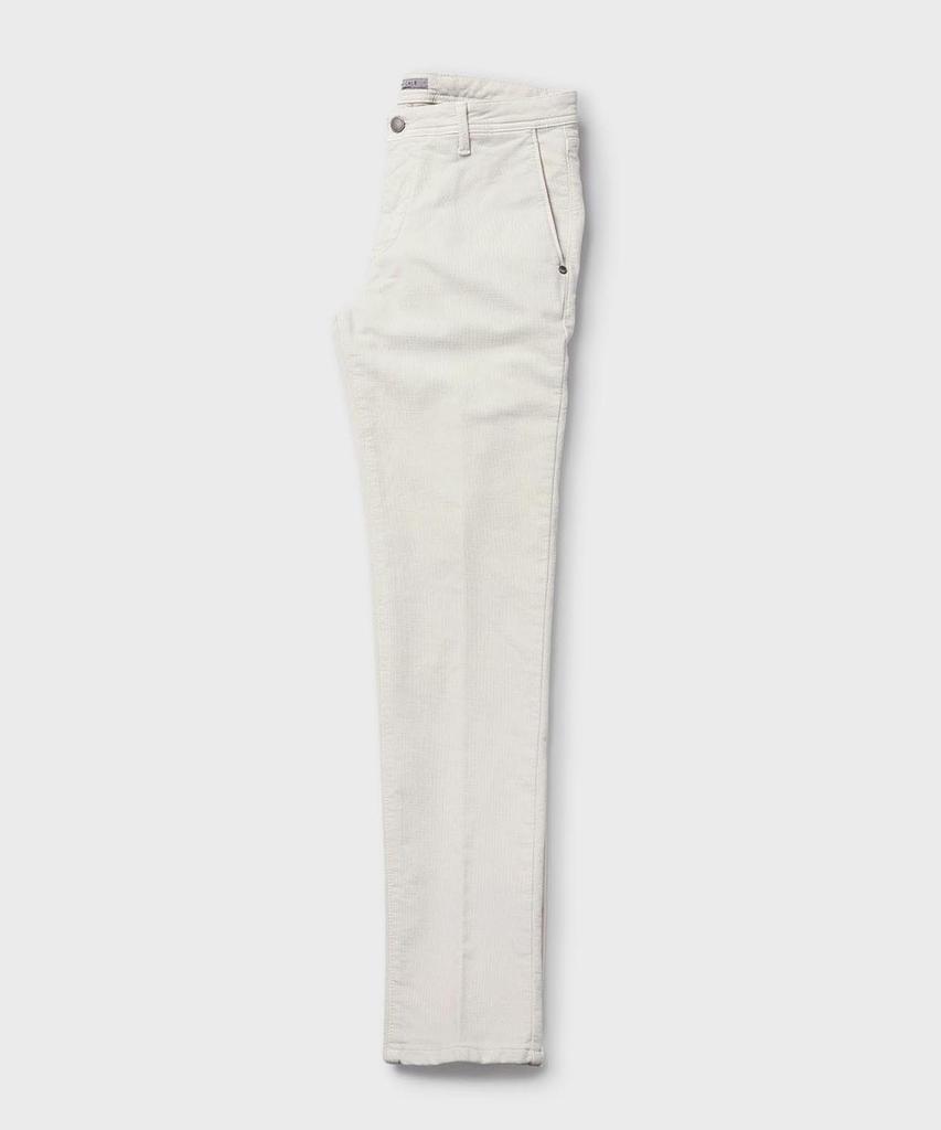 PANICALE Regular Slim Fit Textured Cotton Pants [Ivory]