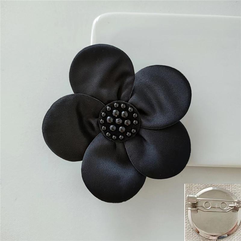 3D аппликация из бисера, простая форма цветка, наклейки из ткани, съемная искусственная жемчужина, брошь-цветок, корсаж, аксессуары для одежды