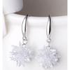 Красивые серьги-крючки в виде ледяного цветка в японском и корейском стиле, корейская мода, простые серьги в холодном стиле