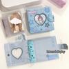 Sweet Lace Denim Style Mini Card Album Portable 3 Inch Photocard Binder Detachable Loose-Leaf Small Card Storage Bag