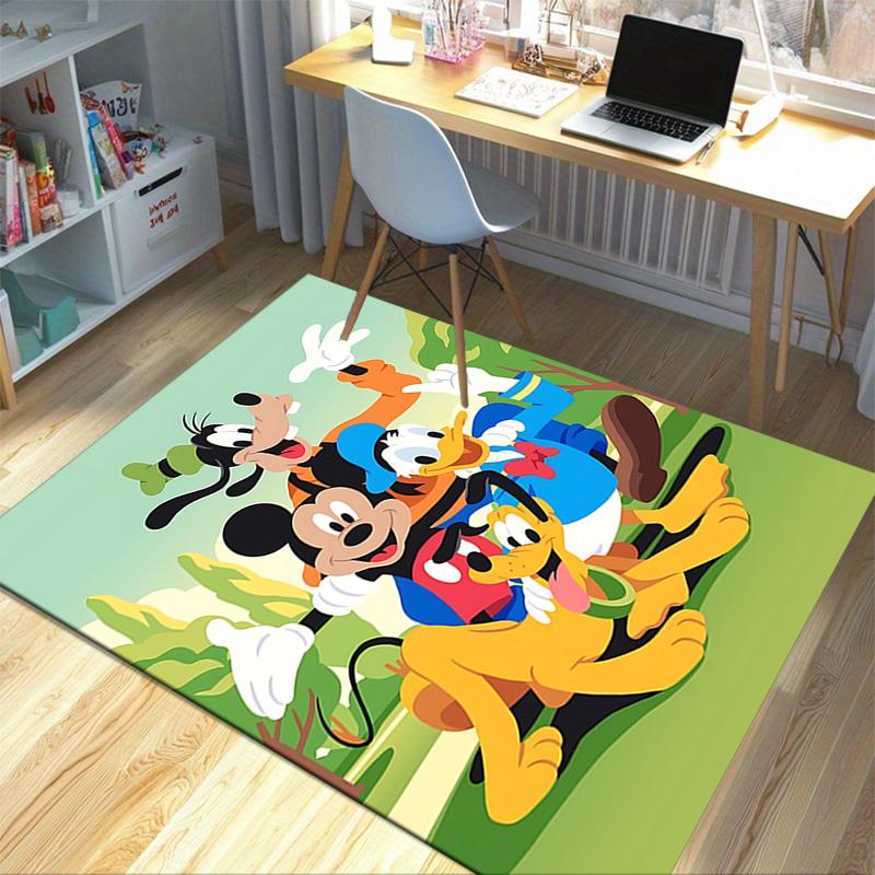 Mickey Friends Adventure Carpet For Playroom Bedroom Living Room Sofa Home Decorkids Game Area Rug Nonslip Floor Mat
