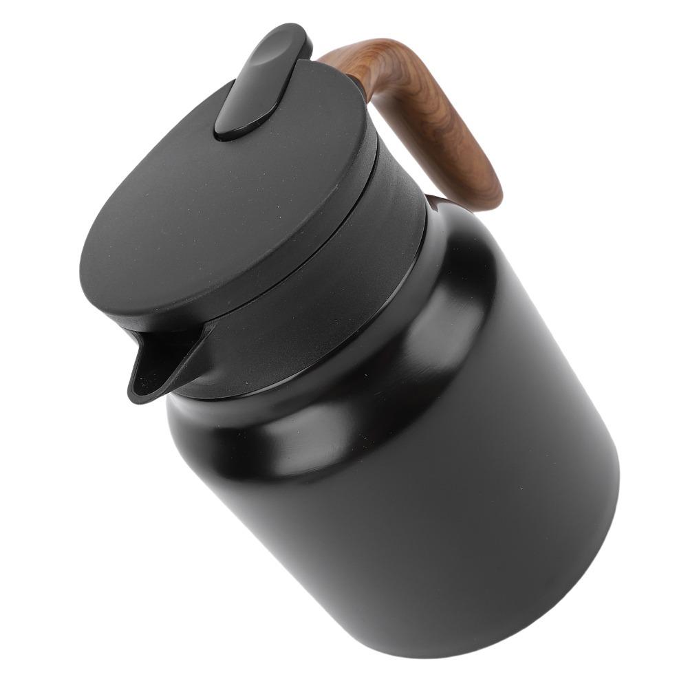 Stainless Steel Vacuum Insulated Tea Pot 1000ml Capacity Thermal Beverage Pitcher Office Use