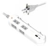 Kashimura Compact Switch with Lightning Surge Protection, 4 AC Power Strips, 1 USB-A, and 1 USB-C, PD20W Charging Support, 1.2m, NAC-058