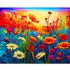 Frame Paint By Numbers For Adults Colorful Flowers Wall Art Picture By Numbers For Home Decors Gift 40x50cm