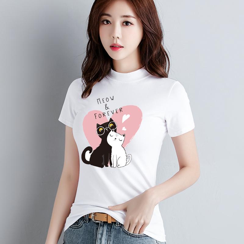 Черно-белая кошка, термопресс, виниловая одежда, моющаяся теплопередающая нашивка уровня А-уровня своими руками