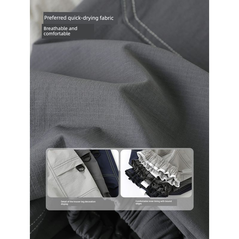 Right European Style Boys' Mountain-Style Casual Workwear Long Pants 2026 Spring and Autumn New Children's Clothing Baby Long Pants Spring and Autumn