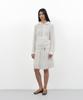 PARTIMENTO WOMEN Openwork Asymmetric Zip-Up Hoodie Knit_Ivory